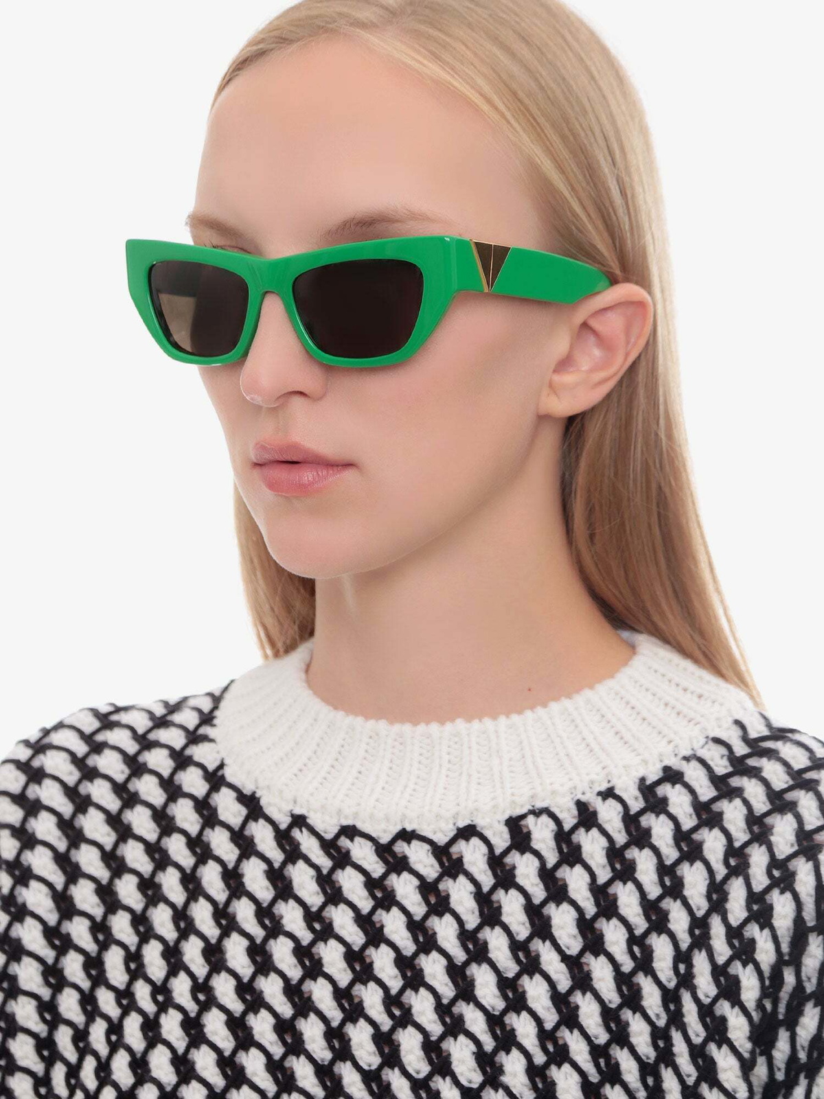 Bottega Veneta Sunglasses Green Womens Bottega Veneta