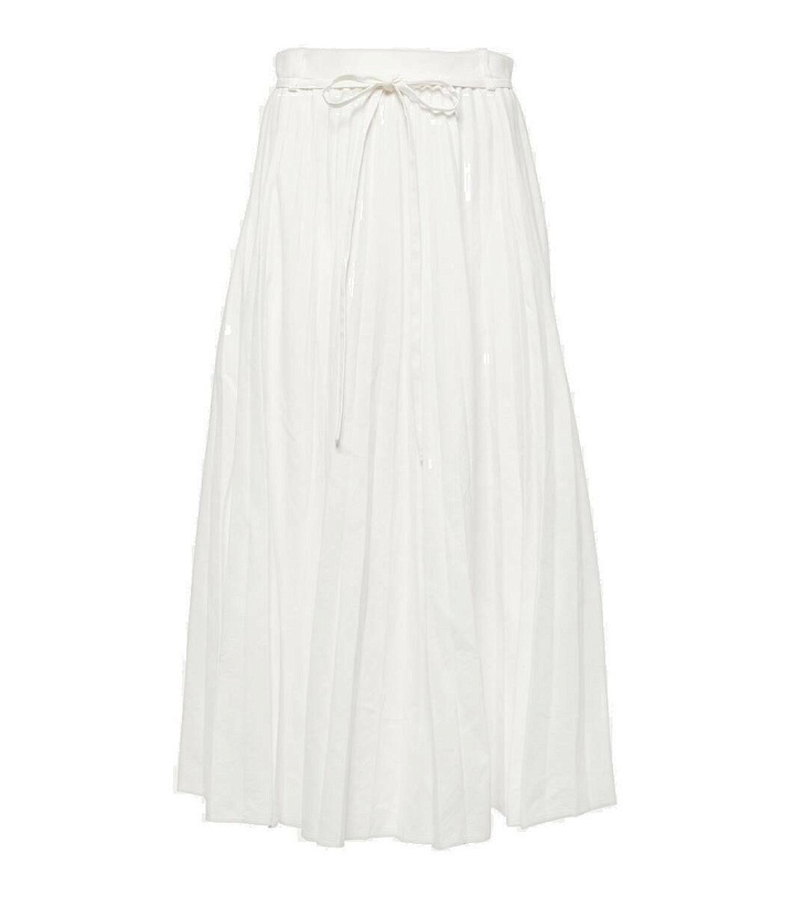 Photo: Joseph Plissé linen and cotton-blend midi skirt
