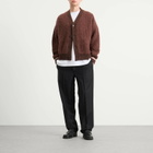 A Kind of Guise Men's Khuder Knit Cardigan in Burgundy Moose Boucle