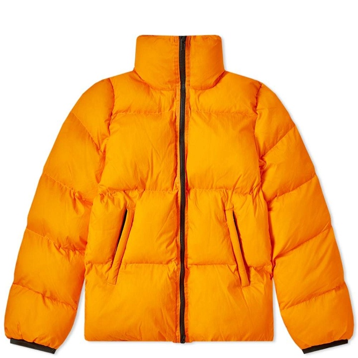 Photo: MKI Nylon Short Bubble Jacket Orange