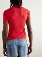 VETEMENTS - Te Quiero Slim-Fit Logo-Print Stretch-Cotton Jersey T-Shirt - Red