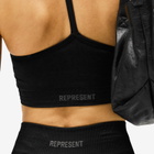 Represent Women's Seamless Low Impact Bra Top in Jet Black