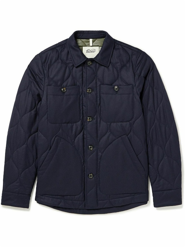 Photo: Valstar - Quilted Padded Virgin Wool-Twill Jacket - Blue