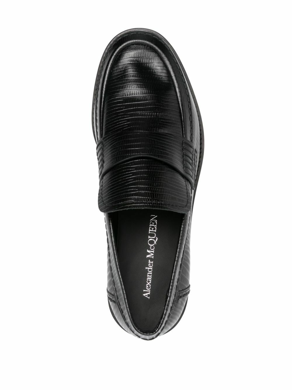 Alexander Mcqueen Textured Leather Loafer With Embossed Pattern - NWT Women main image 4
