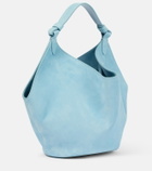 Khaite Lotus Mini suede tote bag