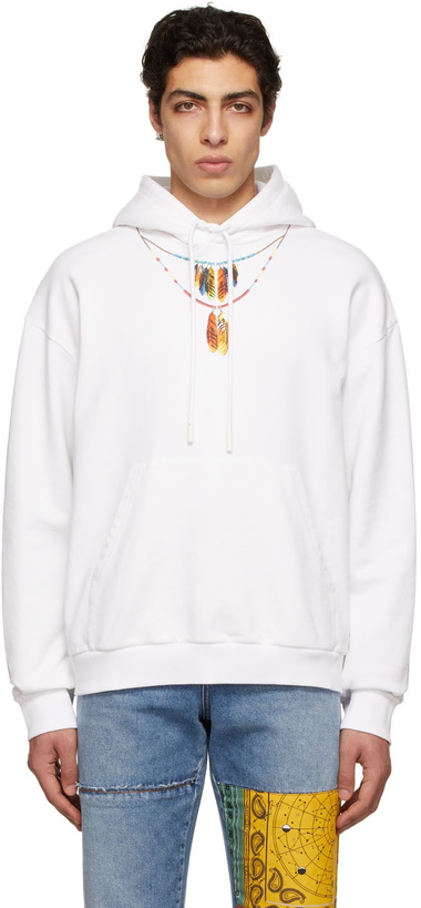 Photo: Marcelo Burlon County of Milan White Feathers Hoodie