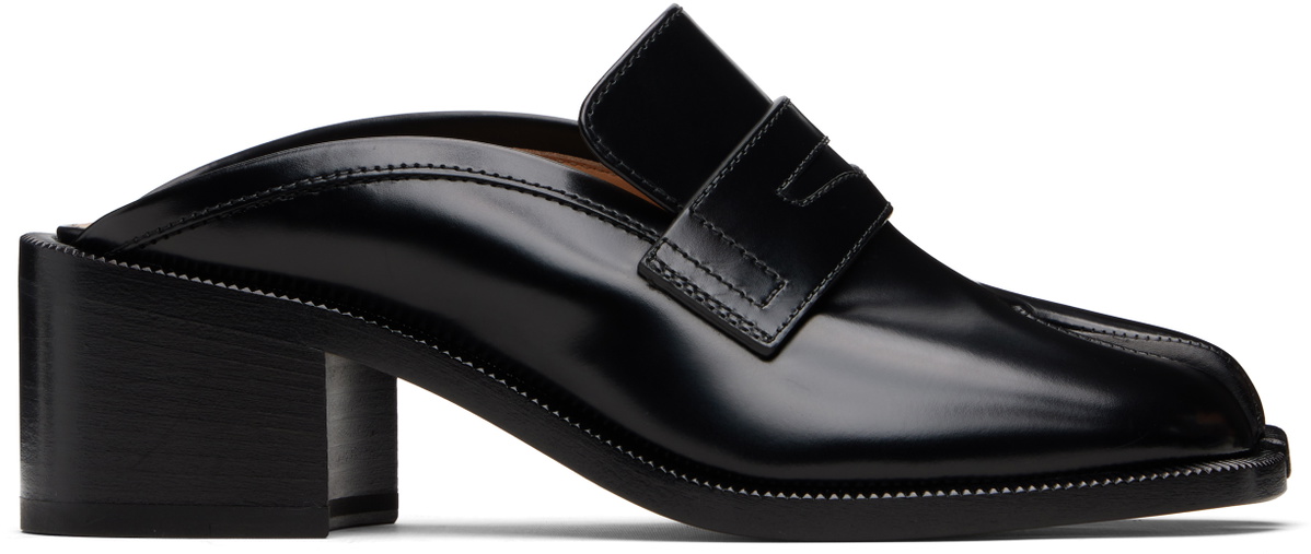Maison Margiela Black Tabi City Loafer Mules
