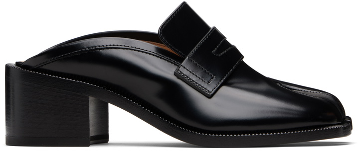 Photo: Maison Margiela Black Tabi City Loafer Mules