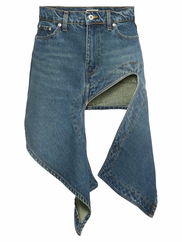 Photo: Y/PROJECT Denim Asymmetric Mini Skirt
