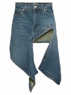 Y/PROJECT Denim Asymmetric Mini Skirt