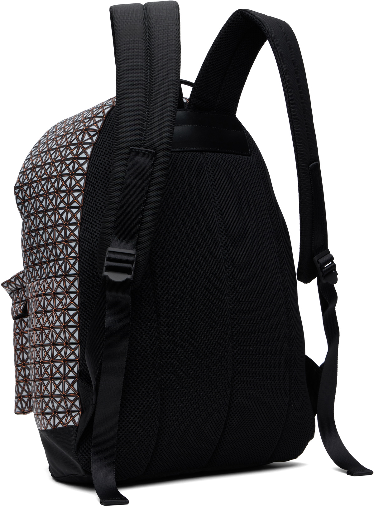 BAO BAO ISSEY MIYAKE Gray & Orange Rough Backpack