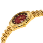 GV2 by Gevril Naples Quartz Diamond Red Dial Ladies Watch 12411
