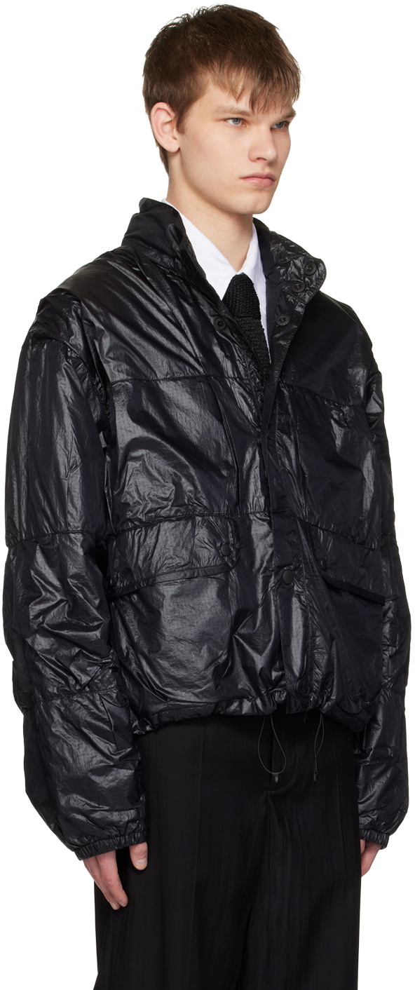 Our Legacy Black Exhale Puffa Jacket