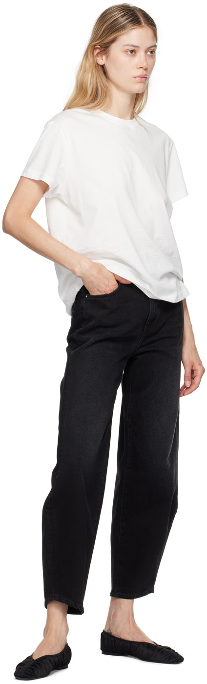 TOTEME Black Barrel Leg Jeans