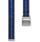 Off-White - 3.5cm Blue Industrial Canvas Belt - Men - Blue