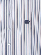 ETRO Striped Logo Cotton Shirt