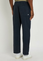 Wax London Tapered Cotton-twill Trousers Navy