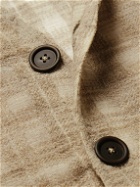 Our Legacy - Checked Open-Knit Wool-Blend Cardigan - Neutrals