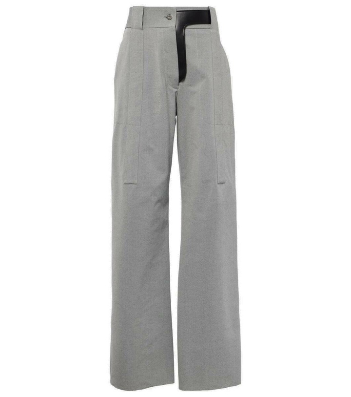 Photo: Ferragamo High-rise straight pants