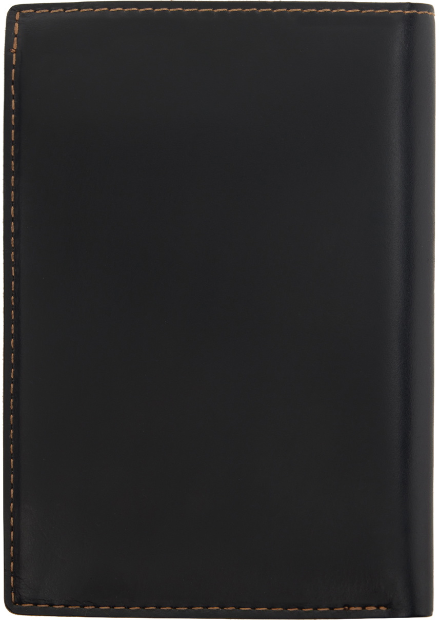 RRL Black & Brown Embossed Passport Holder RRL