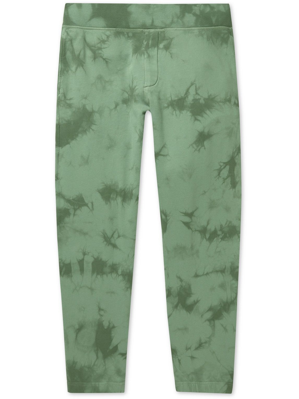 Photo: Rag & Bone - City Prospect Tapered Tie-Dyed Organic Cotton-Blend Jersey Sweatpants - Green