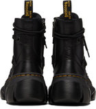 Dr. Martens Black DMXL 8-Eye Leather Boots