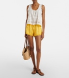 Dôen Leda lace-trimmed shorts