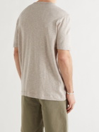 MR P. - Mélange Cotton and Linen-Blend T-Shirt - Neutrals