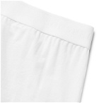 Sunspel - Mélange Stretch-Cotton Jersey Boxer Briefs - White