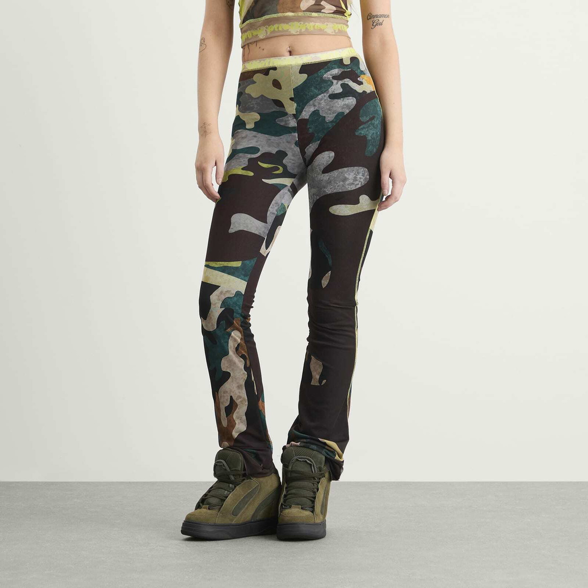 Ottolinger Women's Mesh Pants in Morph Camo