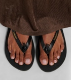 Saint Laurent Pool leather thong sandals