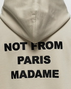 Drôle De Monsieur Le Hoodie Slogan Beige - Mens - Hoodies