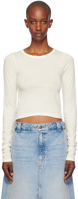 Photo: ÉTERNE Off-White Long Sleeve Baby T-Shirt