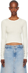 ÉTERNE Off-White Long Sleeve Baby T-Shirt