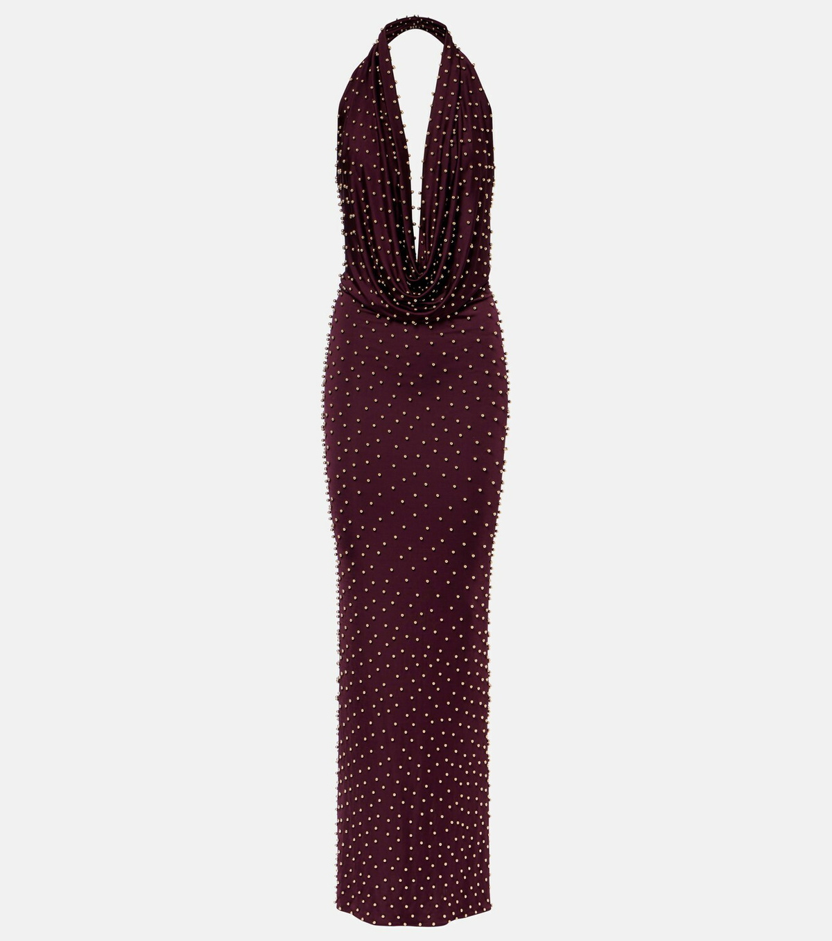 The New Arrivals Ilkyaz Ozel Agel embellished halterneck gown