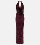 The New Arrivals Ilkyaz Ozel Agel embellished halterneck gown