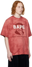 BAPE Red Tie-Dye T-Shirt