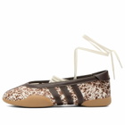 Adidas Women's Taekwondo Mei Ballet Sneaker in Off White/Dark Brown/Gum4