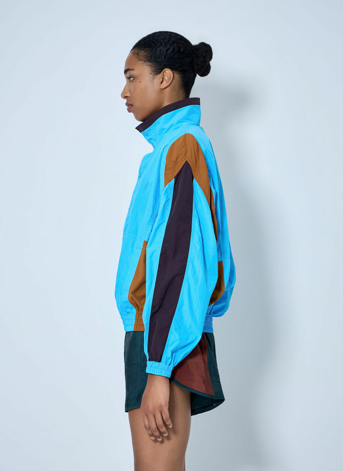 Saint Laurent High-Neck Windbreaker Jacket