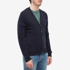 John Smedley Men's Merino Cardigan in Midnight