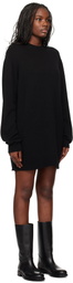 The Frankie Shop Black Maxime Knit Sweater Minidress