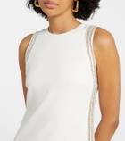 Simkhai Zakaria mesh-trimmed maxi dress