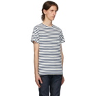 A.P.C. White Striped Michael T-Shirt