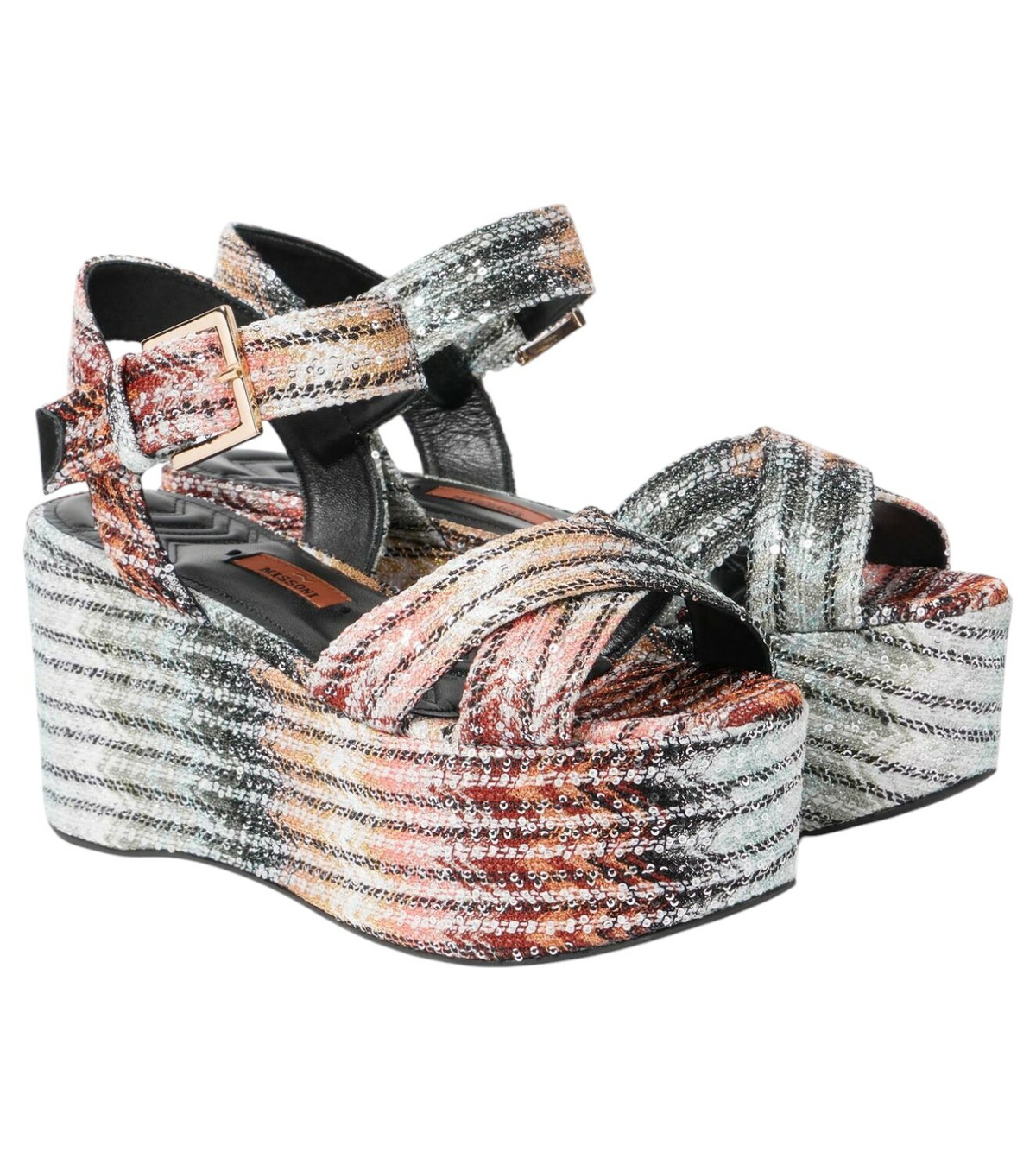 Missoni Girls Striped Sandals in Multicolour