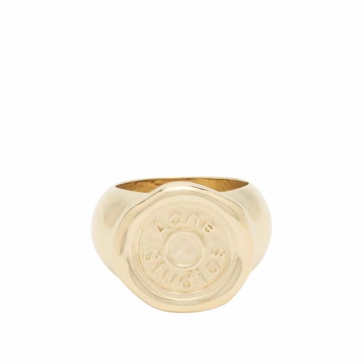 Photo: Acne Studios Women's Stamp Ring in Gold