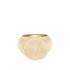 Acne Studios Women's Stamp Ring in Gold