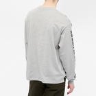 PACCBET Men's Long Sleeve Car Keys Logo T-Shirt in Grey Melange