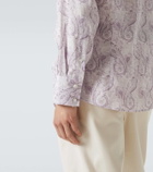 Brunello Cucinelli Printed linen shirt