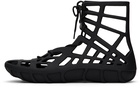 Bottega Veneta Black Atlas Sandals