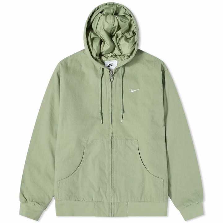 Photo: Nike Men's Life Padded Jacket in Oil Green/Gold Suede